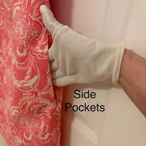 Lilly Pulitzer x GOOP Size 10 Gwyneth Shift Dress Hotty Pink Kiss Kiss - Sirens - Picture 7 of 16